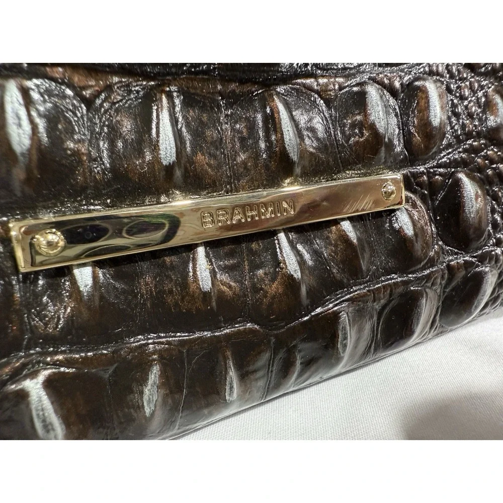 BRAHMIN Anywhere‎ Convertible Satchel Ironwood Melbourne Leather Handbag